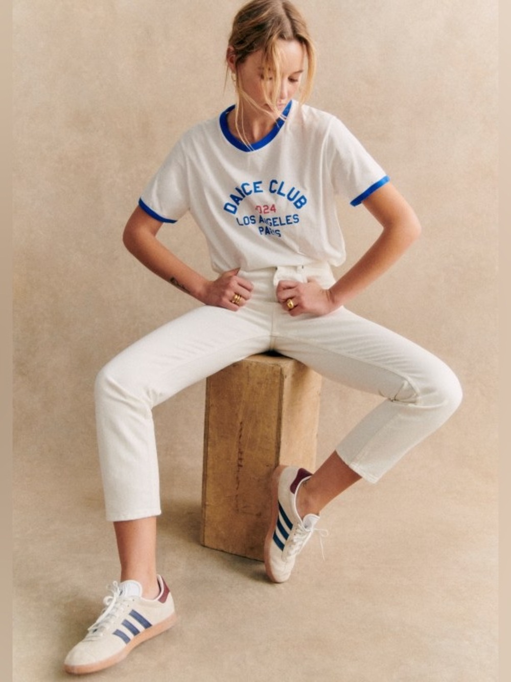 NWT Sezane Brut Sexy White Jeans Tall - Picture 3 of 13
